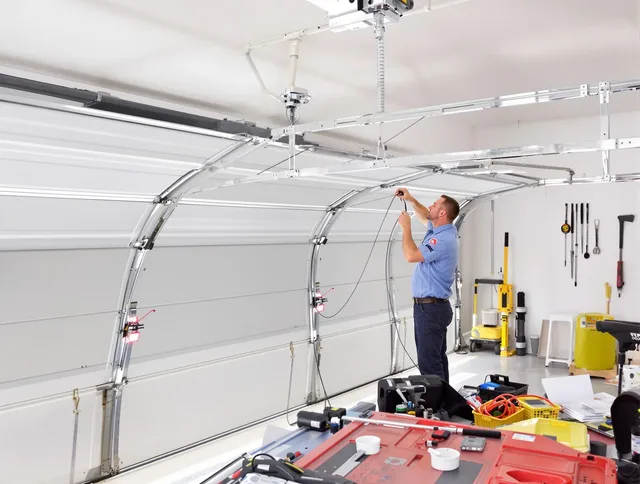 Garage door cable repair service by Manhattan Beach Garage Door Repair in Manhattan Beach