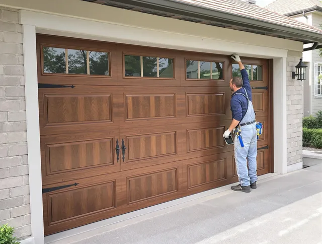 Custom garage door showcase by Manhattan Beach Garage Door Repair in Manhattan Beach