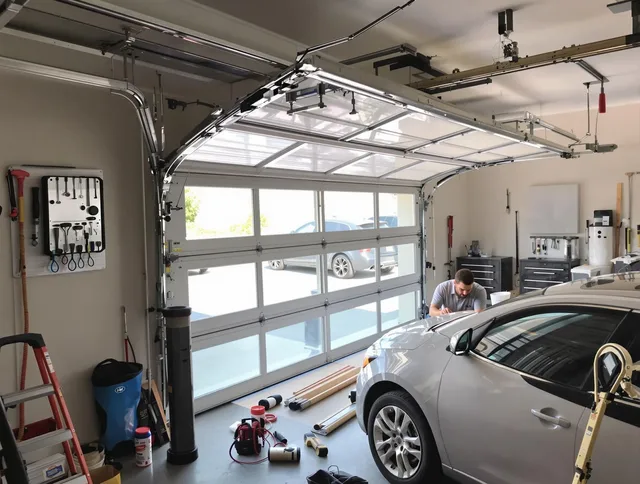 Garage door noise reduction service by Manhattan Beach Garage Door Repair in Manhattan Beach