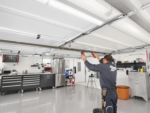Overhead garage door repair service by Manhattan Beach Garage Door Repair in Manhattan Beach